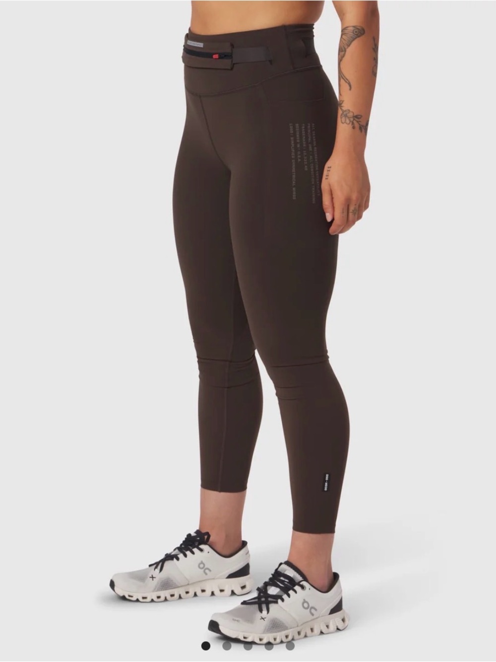 ASRV W030. LYCRA® 3-IN-1 LEGGING - DARK EARTH